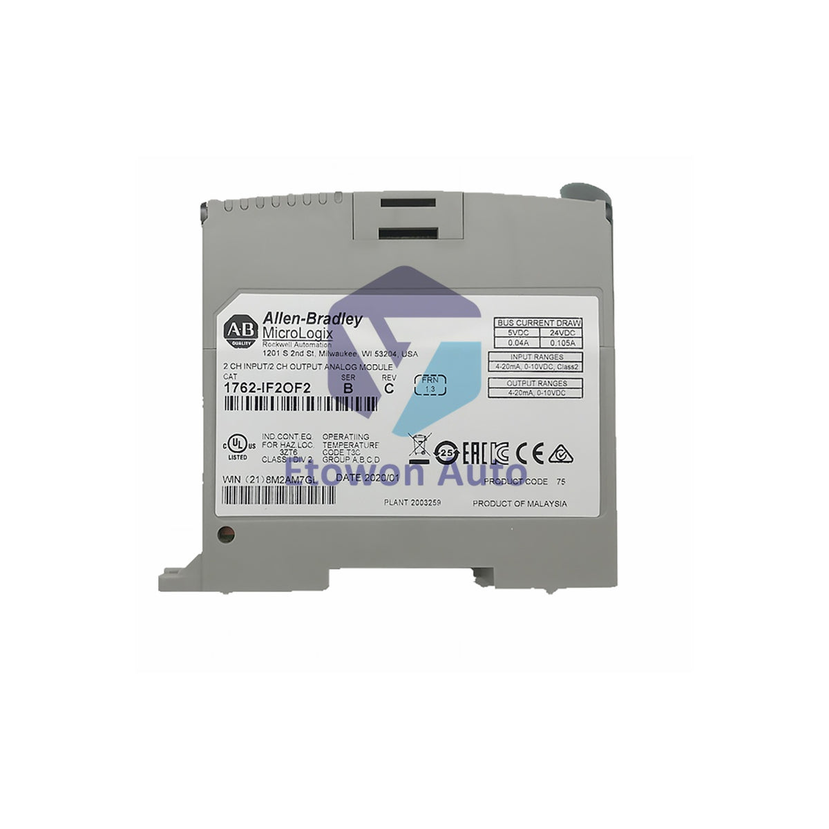 Allen-Bradley 1762-IF2OF2 MicroLogix 1200 1400 Expansion Module