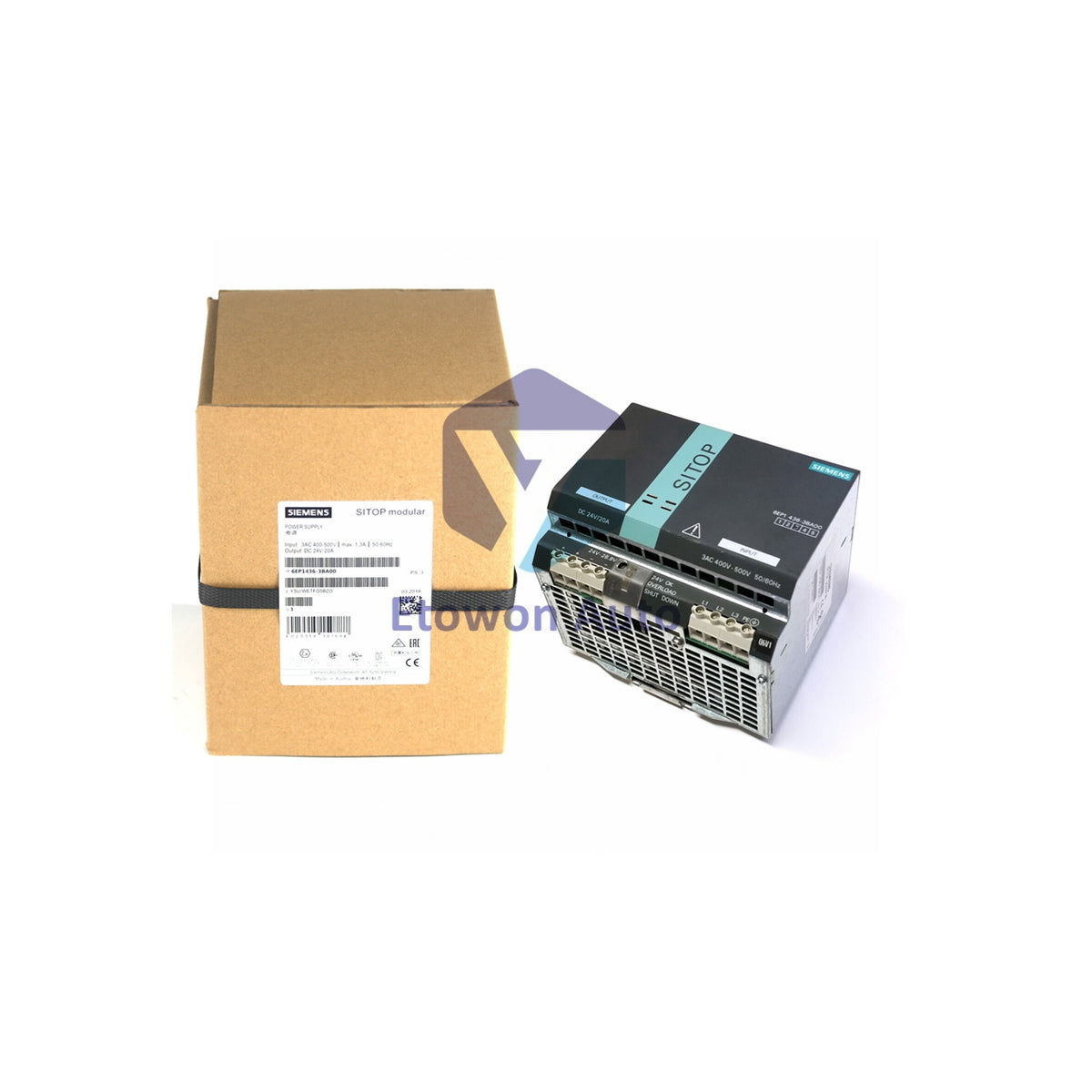 6EP1436-3BA00 Siemens 3-Phase 24V/20A Power Supply