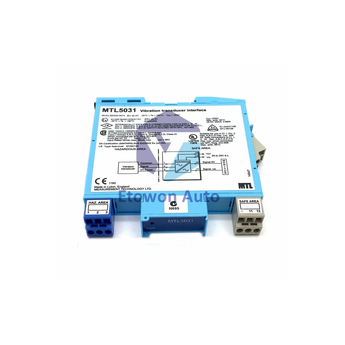 Интерфейс датчика вибрации MTL5031 - приборы MTL